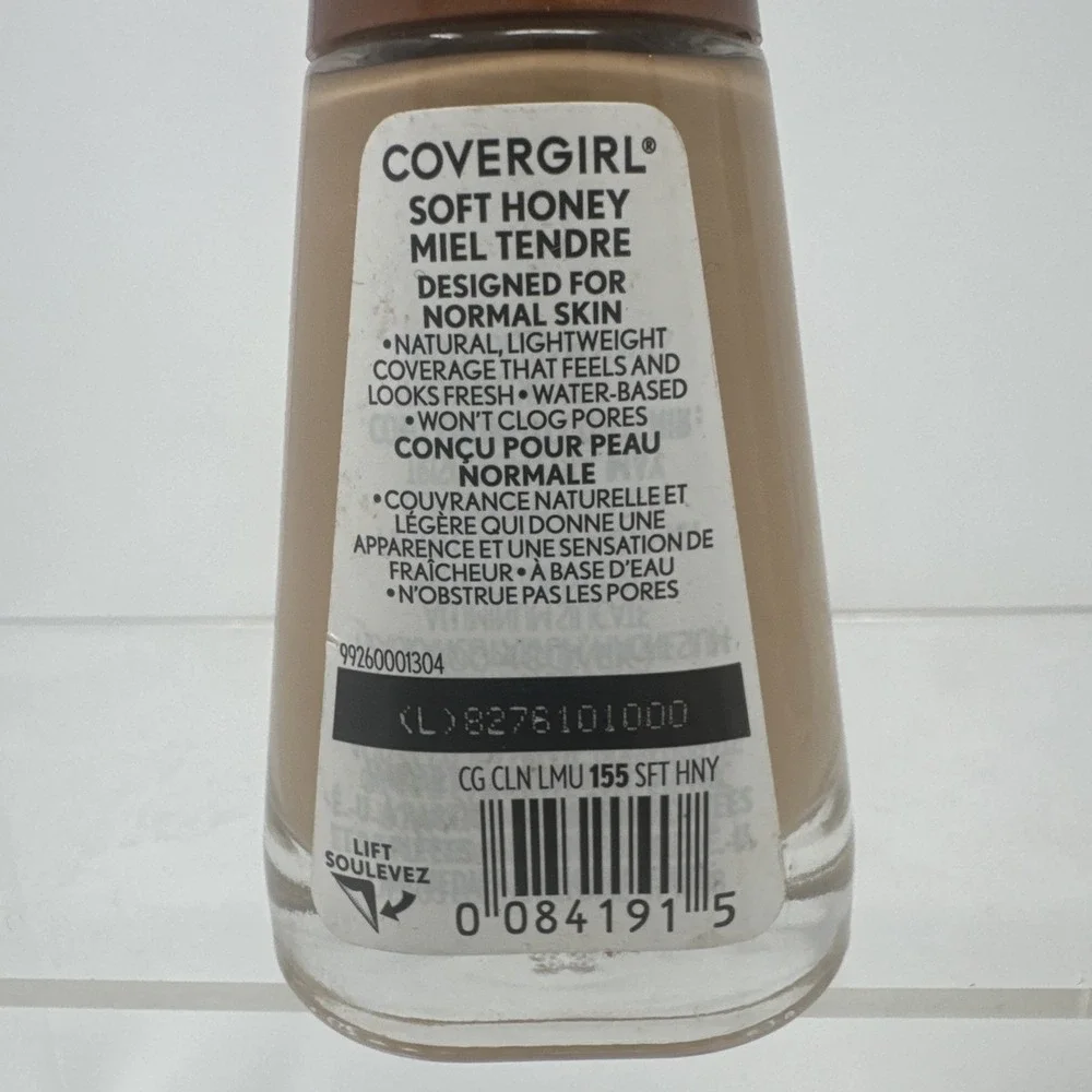 4 CoverGirl Clean Liquid MakeUp Foundation For Normal Skin 155 SOFT HONEY
